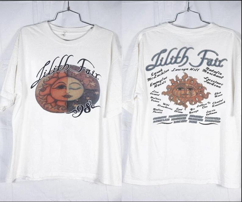 Lilith Fair Tour 1998 T-Shirt Lilith Fair Shirt Sarah McLachlan Lisa Gerard De S