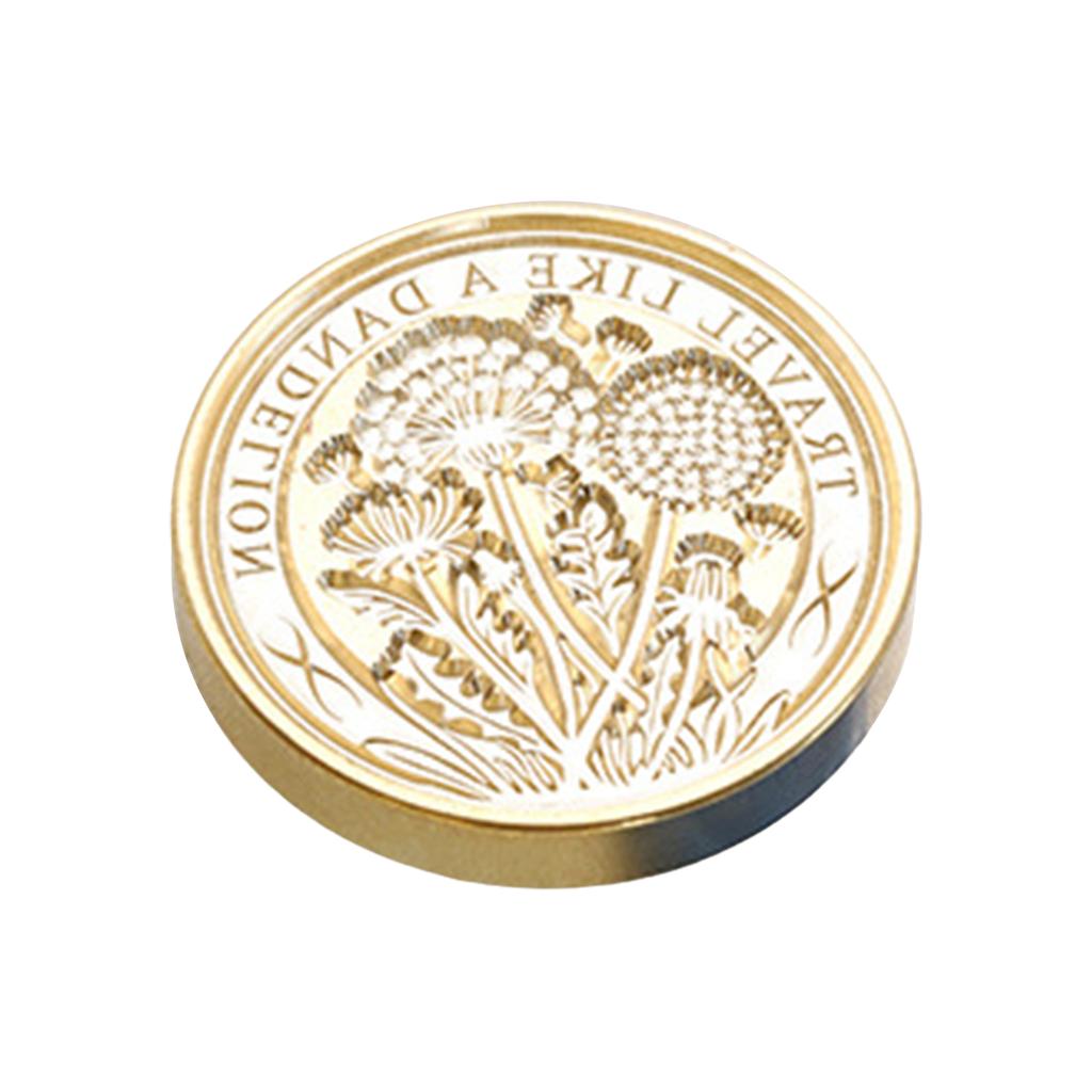 Emboss Sealing Wax Stamp Head Brass Sealing Stamp Wax Seal Stamp Head Replacement for Envelope Sealing Greeting Cards