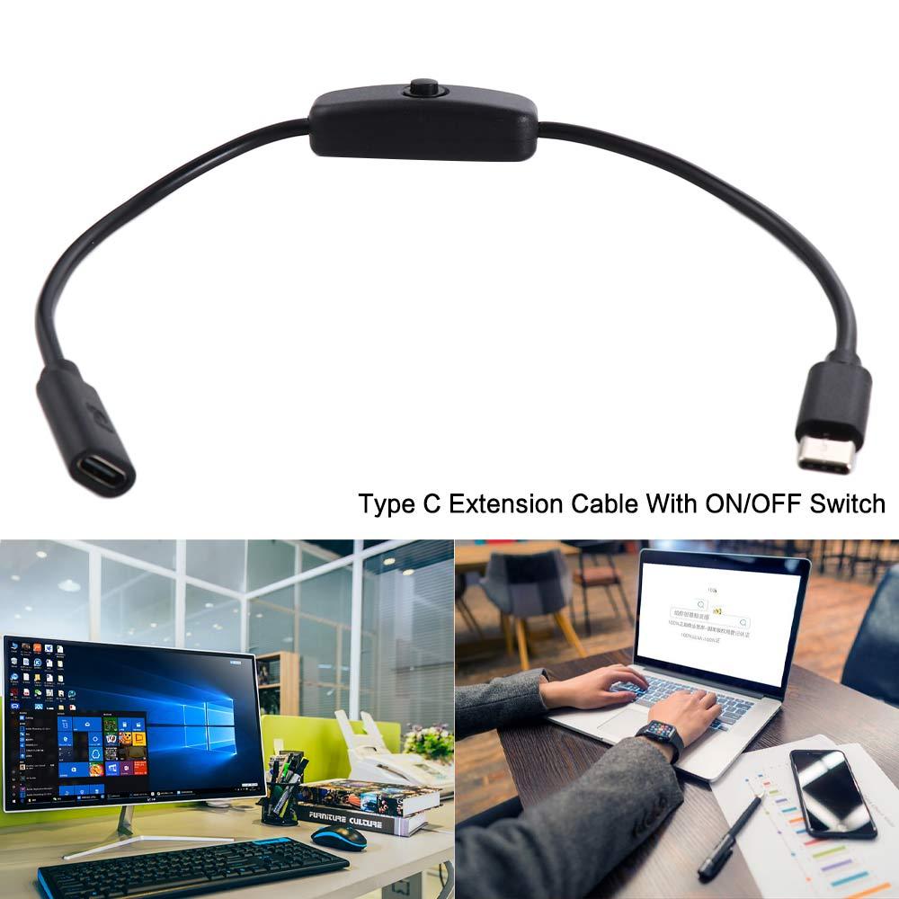Cable USB-C Male to Female Type-C Ports Power Line Type C Power Supply Type C Cable Power Cord