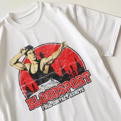 Camiseta Retro Kickboxer Bloodsport Camisa Años 80 90 Regalo Nostálgico Para Él Y Ella
