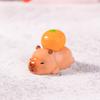Chinese New Year Cartoon Capybara Figurines Resin Getting Rich Lucky Charm Cute Car Ornament  Gift