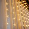 Five-pointed Star Hanging Type Fairy LED Star Lamp Xmas Lighting Curtain String Lights Window Decor