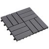 Day and Night - Day and Night Terrace Tiles 10 Units Washed Gray Acacia Wood 30x30 Cm