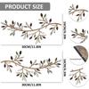 2Pcs Metal Tree Leaf Wall Décor Vine Olive Branch Leaf Wall Art Artistic Wall Hanging Decorative Wall Sculpture Home Decoration