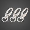 9 st Silver Tone D Swivel Trigger Krokar Zinklegering Nyckelring Hummer Spännen