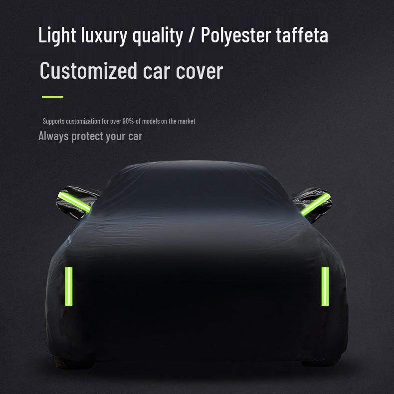 Thickened Oxford Fleece-Lined Car Cover: Sunshade & Rainproof Protection