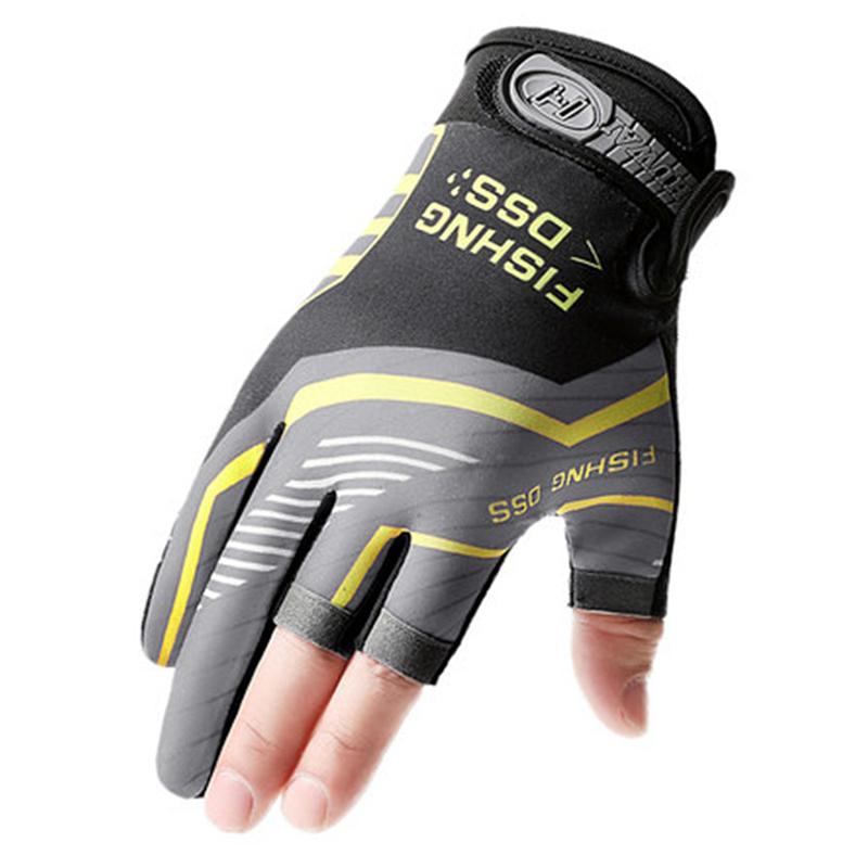 Fishing Gloves, Fishing Routes, Sun Protection, Anti Slip, Ice Silk Breathable Thin Gloves