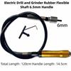 6.5mm Flex Shaft Adapter Stainless Steel Flexible Extension Tube Flexible Drill Extension Multifunctional Rubber Handle