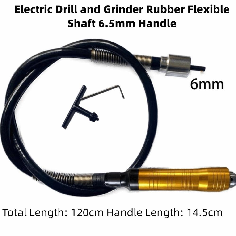 6.5mm Flex Shaft Adapter Stainless Steel Flexible Extension Tube Flexible Drill Extension Multifunctional Rubber Handle