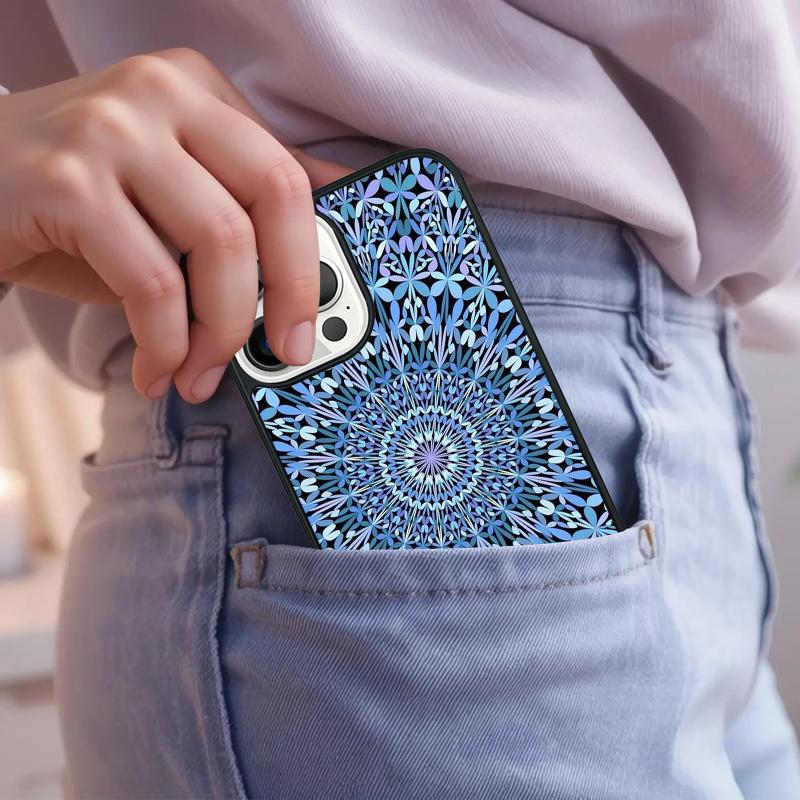 Indian Pattern Mandala soft Phone Case For iPhone 17 Air 15 16e 14 13 Pro Max Coque 12 11 Pro Max PLUS cover