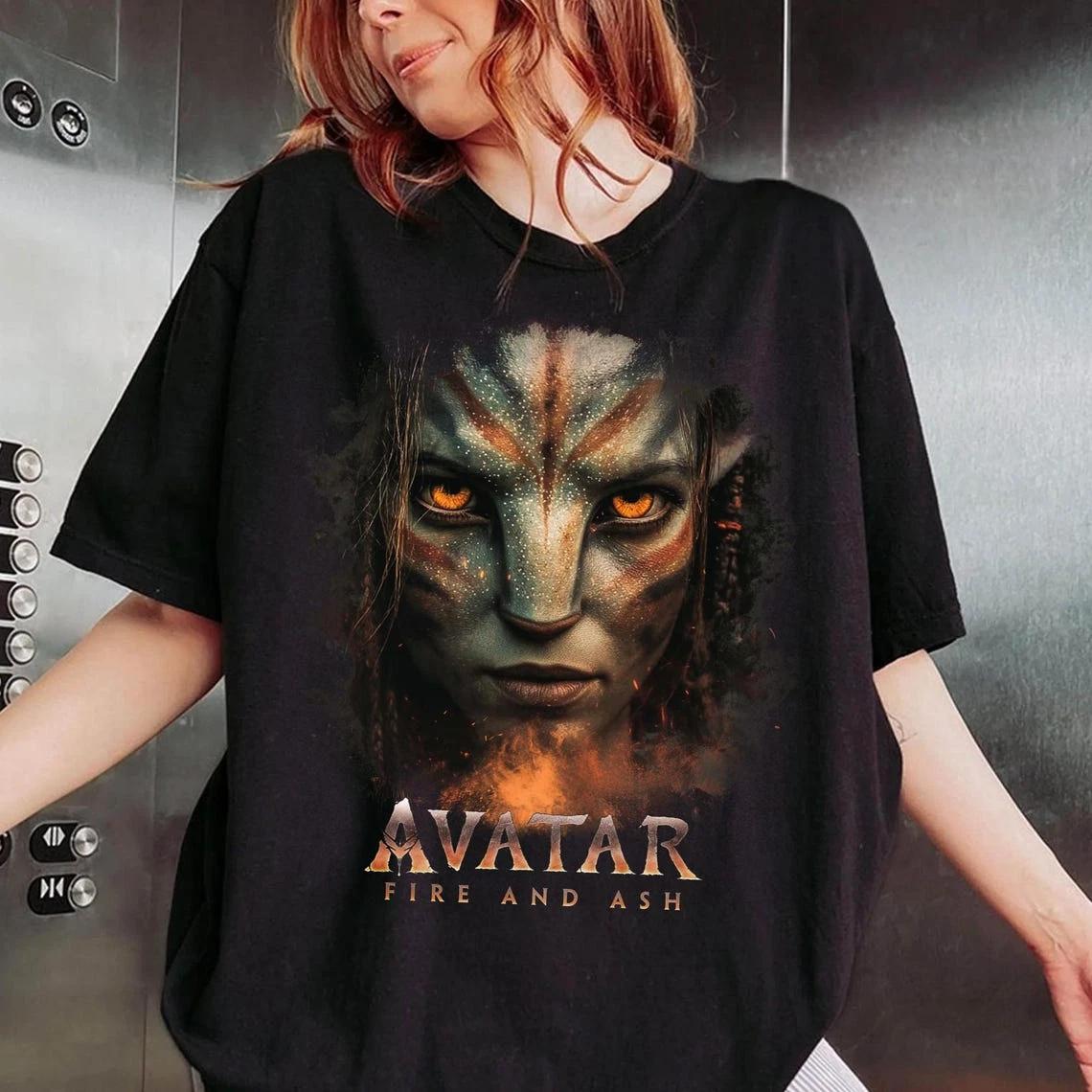 

Avatar 3 Fire and Ash Shirt, Fantasy Warrior Tee, Avatar Movie Lovers Gift 2XL
