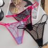 Low Waist Underwear for Women Briefs Mesh Seamless Panties Soft Transparent Thong Girl
