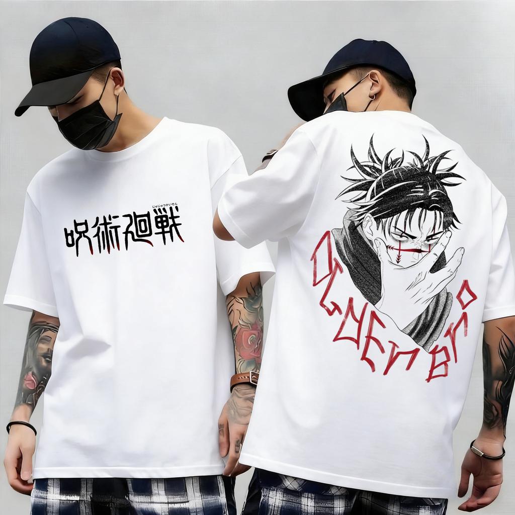 Jujutsu Kaisen Japan Anime Print Short Sleeves Tshirt Cotton Unisex Unisex Kid Clothes Round Neck Harajuku Y2k New Arrival Tops