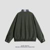Retro Jacket Men's Spring and Autumn Plaid Lapel Pure Cotton Work Clothes Washing Old Jacket Loose Top