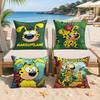 MMarsupilami Anime Cushion Cover Silky Short Plush Invisible Zipper Dustproof Sofa Pillow Case For Home Decor