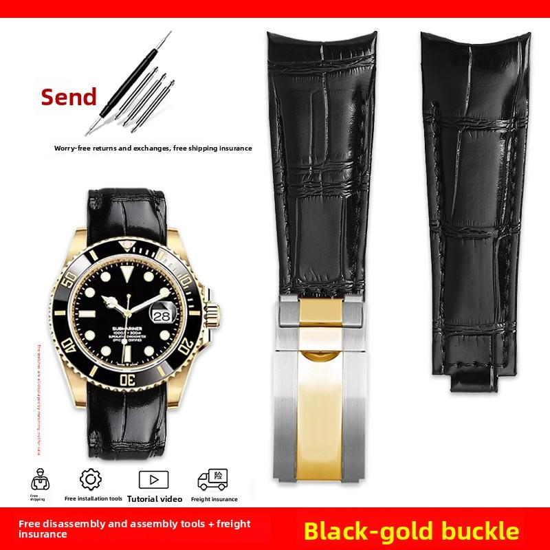 Oriģināla stila izliekta gala pulksteņa siksniņa