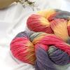Großes Gewicht Wollgarn Farbsegmentfärbung Gradueller Wechsel Mitteldicke Wollknäuel Handstricken Baby Kinder Stricken Schal Pullover