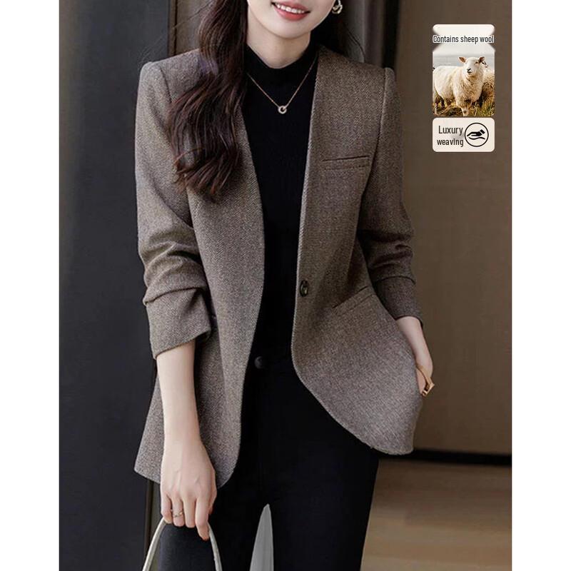Women s Wool Blend Commuter Suit Jacket S