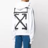 Off-White Spray Paint Arrow Print Hoodie Men Tops White OMBB037R20E300150110
