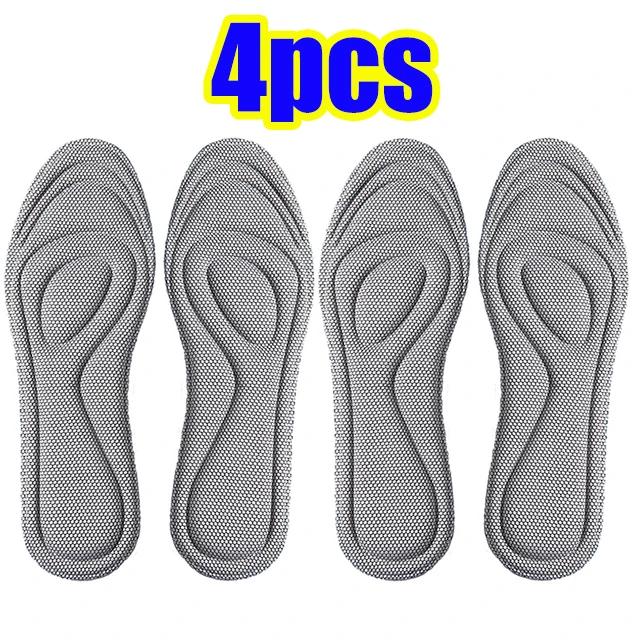 Unisex Memory Foam Orthopedic Insoles For Shoes Antibacterial Deodorization Sweat Absorption Insert Sport Shoes Running Pad