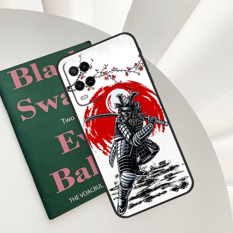 

Japanese Samurai Warrior Case For Oppo A15 A16 A17 A52 A72 A76 A96 A54 A74 A94 A54S A57S A58 A78 A98 A57 A77 Cover OPPO A74 4G