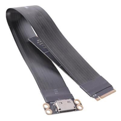 PCIE4.0 M.2 NVMe M Key Adapter Cable 20cm Converts To Oculink SFF-8611 SFF-8612 for SSDs and eGPU Integration