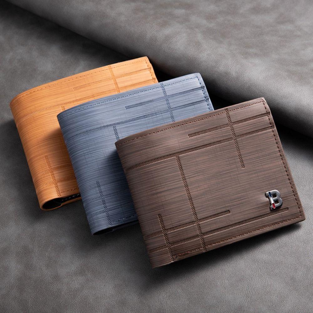 

Короткий кошелек из искусственной кожи, классический держатель для карт, модный кошелек для монет для мужчин