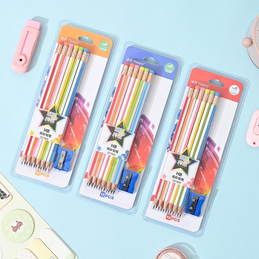 First Grade Bamboo Pencil - Children's Stationery with Suction Card