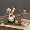 Cuisine Chef Cuisinier Poivre Condiment Bouteille Modèle Statue Figurine Miniature Cadeaux Artisanat Résine Décoration Maison Accessoires