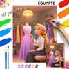 Oil Painting Hand Painting Coloring Painting Handmade Diy Home Decoration Gift Princess Dress Tailor Studio