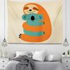 Cartoon Animals Simple Decorative Tapestry Home Wall Living Room Office Decorative Tapestry