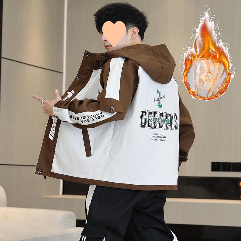 Spring and Autumn Jackets for Men and Teenagers Korean Style Fashion Trend Workwear Casual Tops