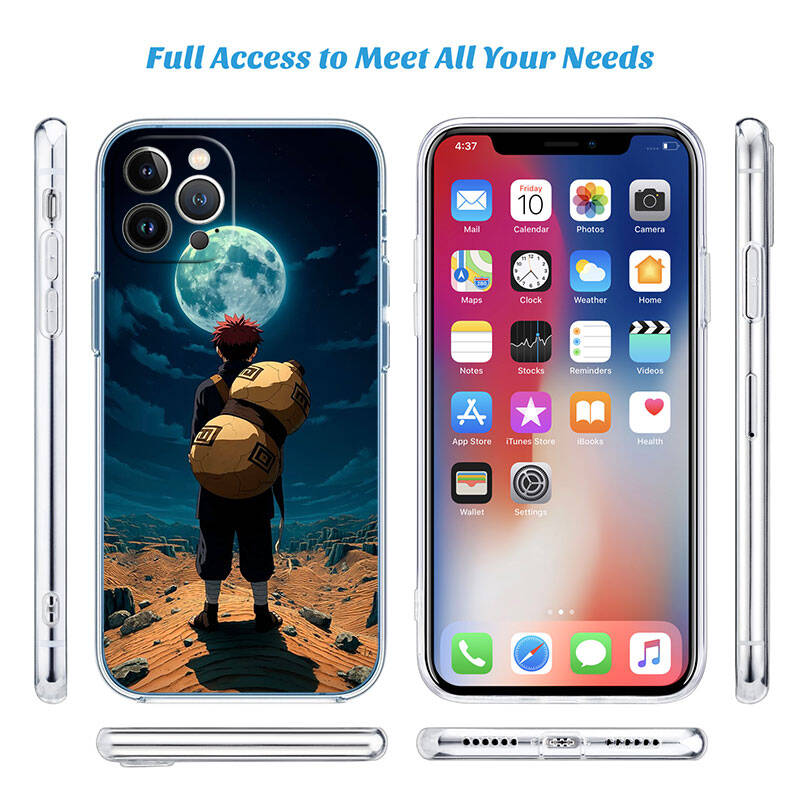 MH97 Naruto Gaara Case for Motorola E7 G6 G7 G8 G9 Plus Power Play G10 G20 G04 E30 E40 E22 E20 E13 E15 G22 G23 G05 G75 G35 G55