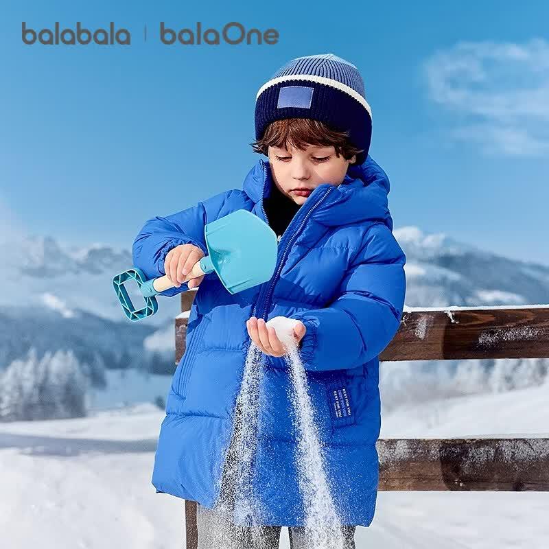 Balabala Kids' Unisex Mid-Length Down Jacket