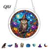 Halloween Party Decor Acrylic Puzzle Suncatcher, 7.87 Inch Sun Catcher Window Suncatcher Hanging Ornament, Ideal for Gifting and Home