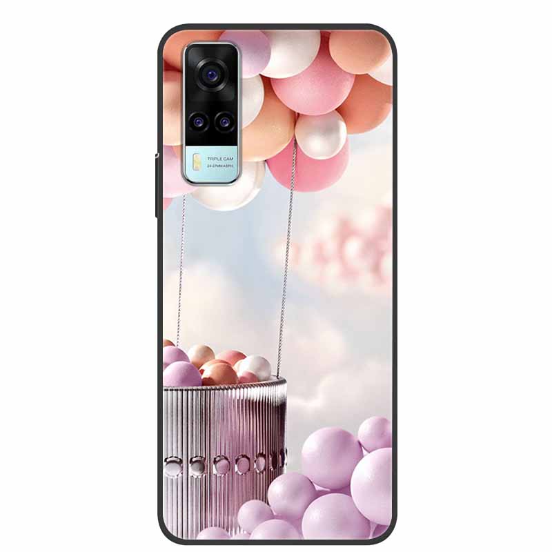 For vivo Y31 2021 Case Shockproof Soft silicone TPU Back Cover For Vivo Y53S 4G Y31 2021 Y 31 Case V2036 Phone Case Cute Cartoon