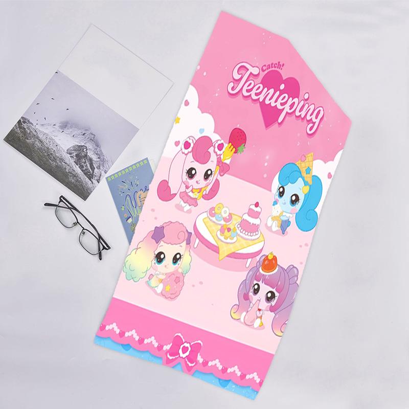 1pc Catch Teenieping Magic Sweethear (4) Beach Towel, Beach and Seaside Swimming Pool Equipment, Fashion Pattern, Rectangular, Travel Essentials