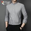 TUCANO Men's Neo-Chinese Stand-Collar Long Sleeve Business Shirt