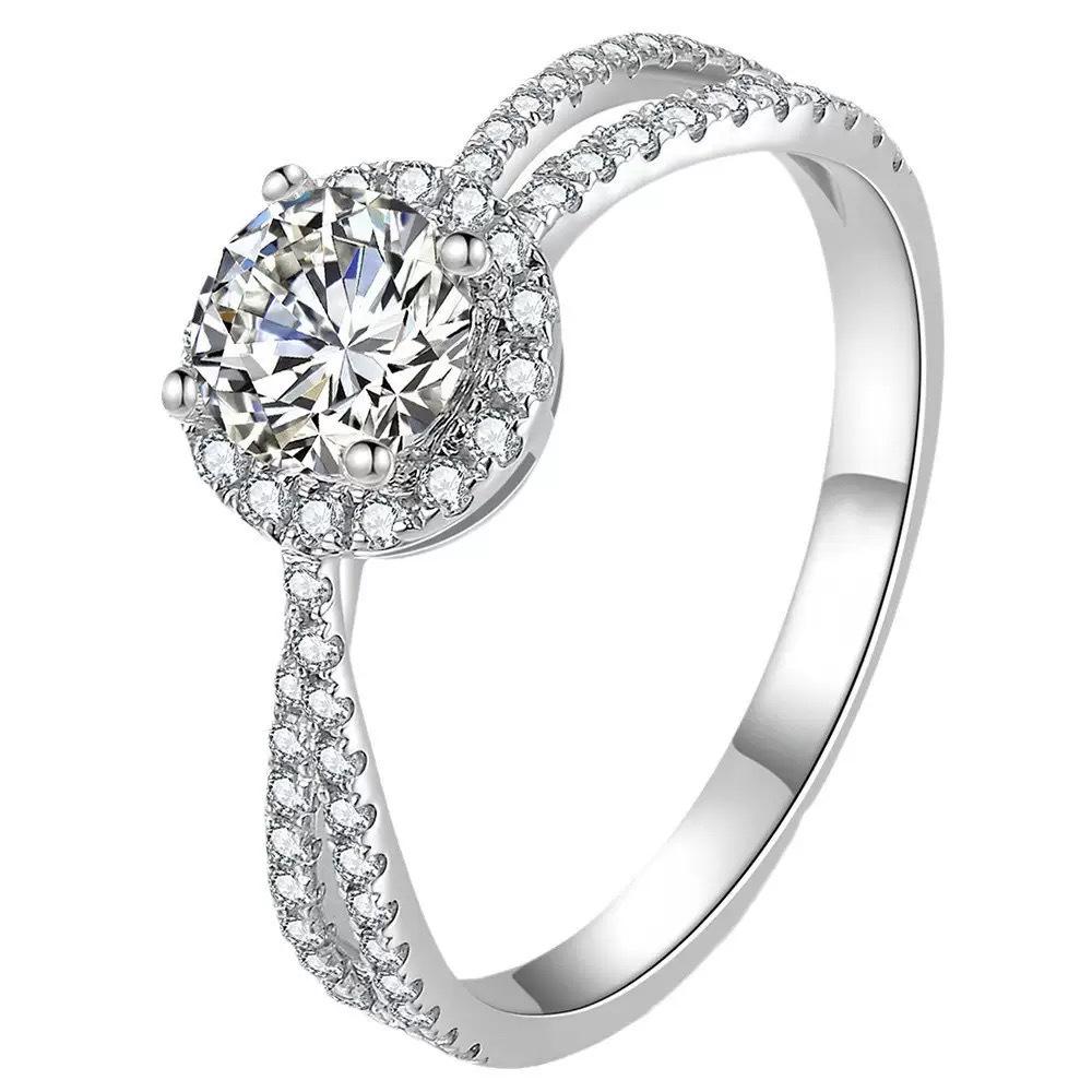 Luxury Adjustable Diamond Couple Wedding Ring - Elegant, Simple, Fashionable