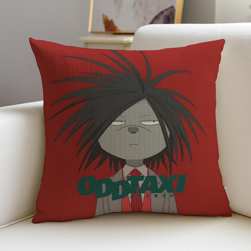 

Mysterious OOdd TaxiS Cushion Cover Breathable and skinfriendly linen pillowcase square removable and washable cushion 30X30cm
