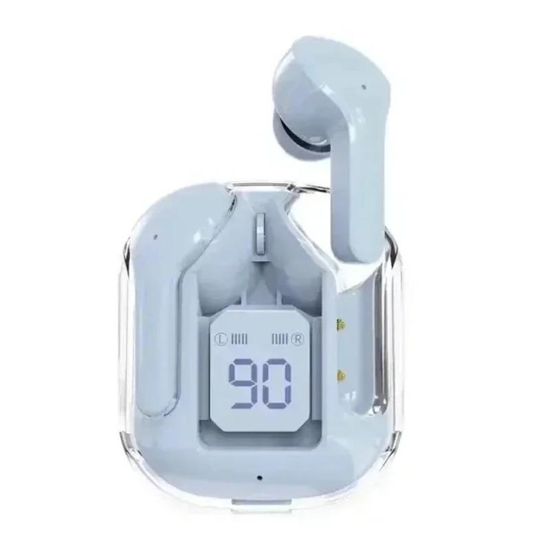 

1 пара беспроводных Bluetooth-наушников TWS, прозрачные наушники с цифровым дисплеем, игровые наушники-гарнитура с шумоподавлением, BT30, Air31 1pair синий