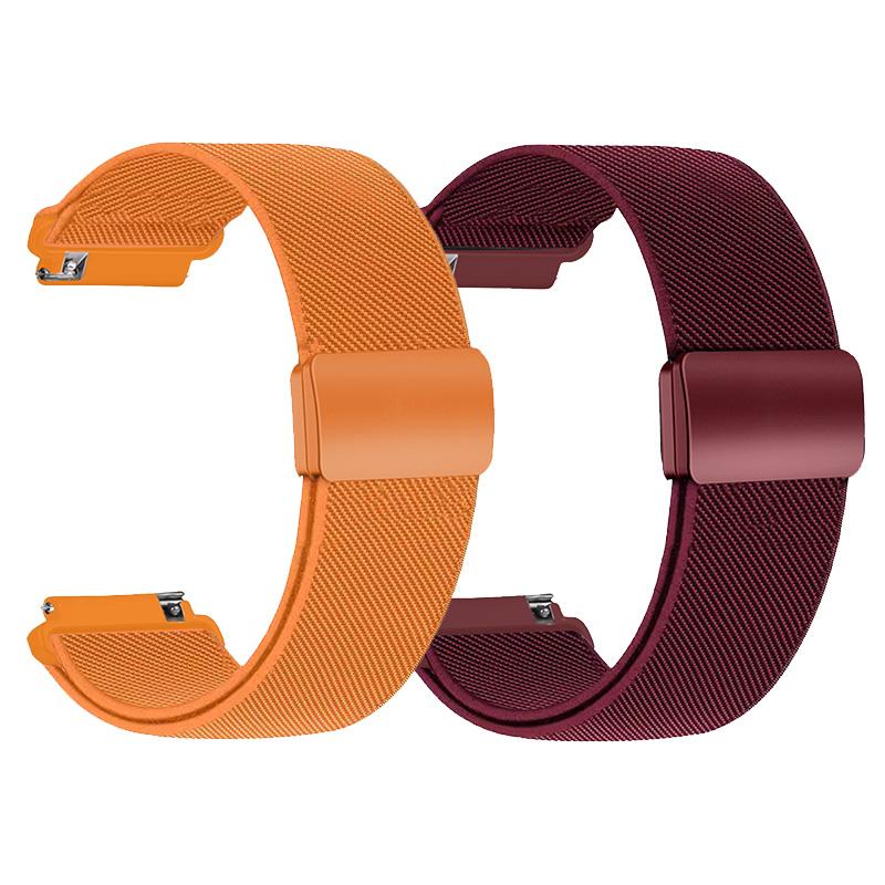 1-2PCS 20/22mm Magnetic strap for Samsung Galaxy Watch 7 6 5 4 40/44mm 6Classic 47mm Nylon Loop band for Huawei Watch GT5 Pro 4