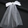 Korean Style New Soft Yarn Handmade Flower Mesh Big Bow Wedding Headdress Beautiful Temperament Romantic Barrettes