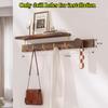 Wall-mounted Clothes Racks Solid Wood Clothes Hanger Hooks Multifunctional Household Coat Hooks Living Room Organization Shelf