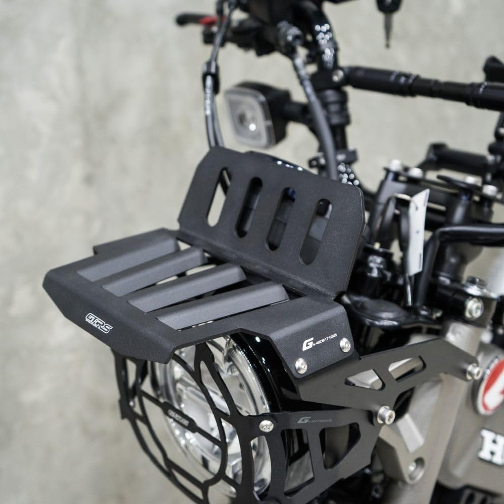GTRS Front Carrier Aluminum For Honda Hunter Cub CT125 Aluminum Light Front Carrier Aluminum For Honda CT125 JA55 JA65 Model/GTRS (Black)