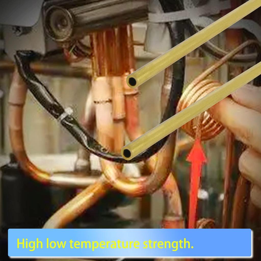 Aopin Brass Copper Cooling Tubing - 3mm ID X 4mm OD, 300mm Length, 2 Pcs