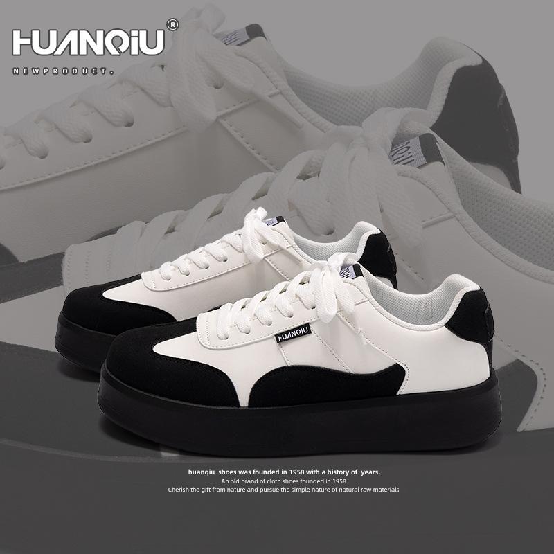 Global Breathable Little White Shoes Men's Spring Heightening Platform Casual Shoes Versatile Shock-absorbing Sports Shoes ZHQ-HY636
