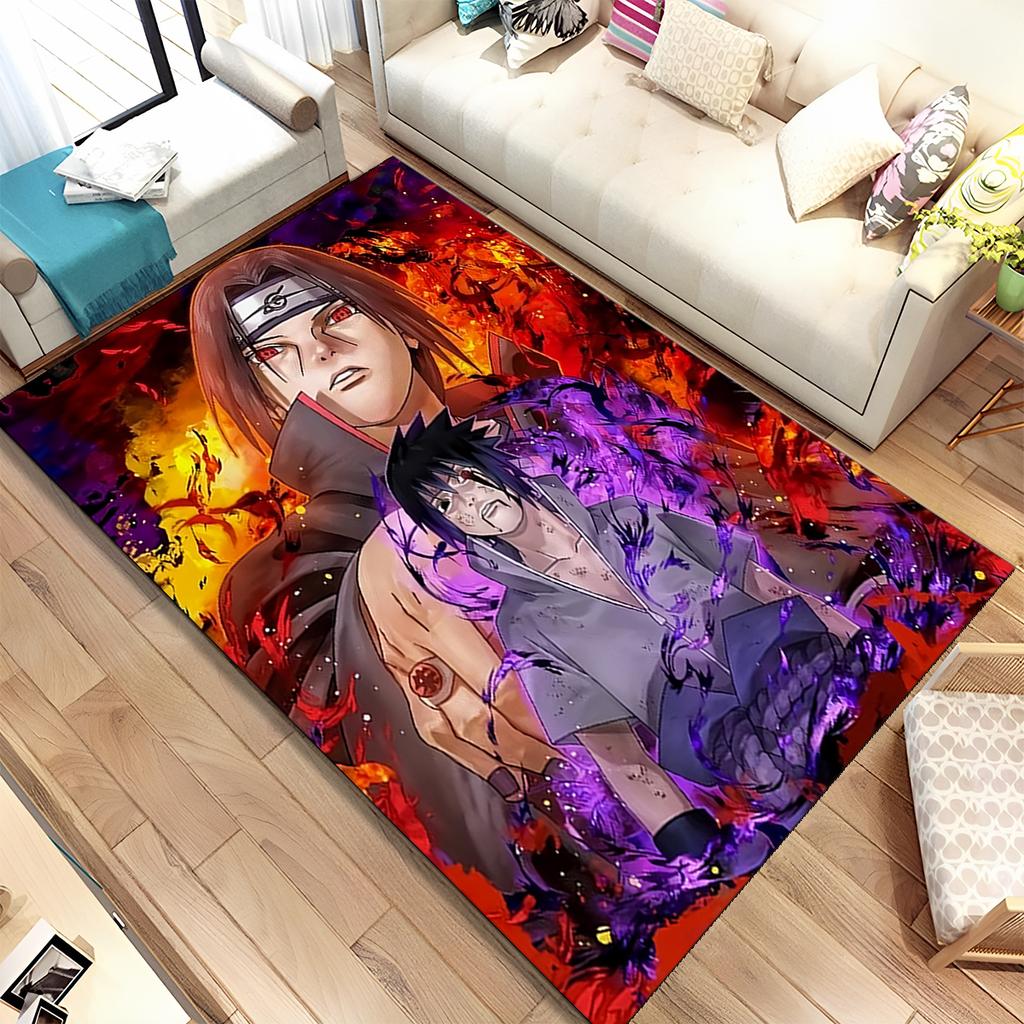 3D I-Itachi Cartoon Japan Anime Carpet Rug for Living Room Bedroom Home Sofa Decoration,Kids Play Non-slip Floor Mat