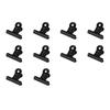 A25F-Metal Paper Clip 10PCS 50Mm Foldback Binder Clips Black Grip Clamps Document Office School Stationery Paper