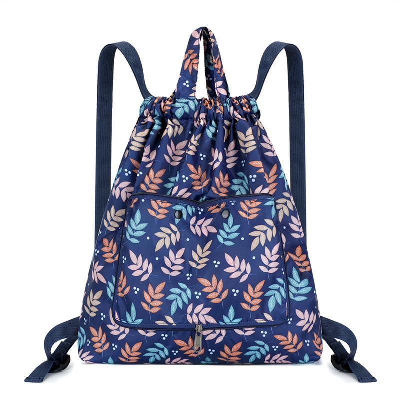 Fashion Sports Bag Foldable Bundle Portable Backpack Large Capacity Portable Casual Home Shopping Backpack